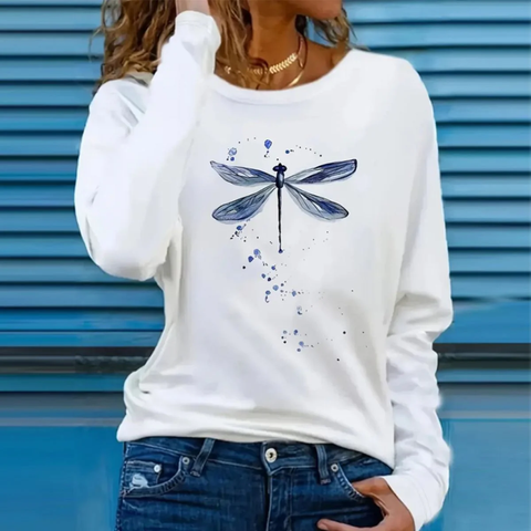 Zoruli Comfy Round Neck Long Sleeve Top