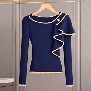 Zoruli Fresh Blue Long Sleeve Sweater