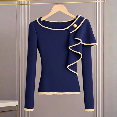 Zoruli Fresh Blue Long Sleeve Sweater