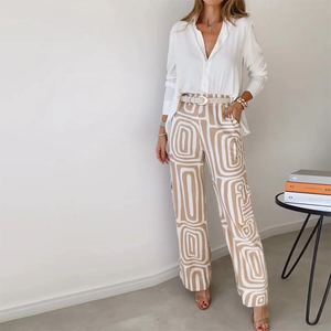 Zoruli Basic Long Sleeve Two Piece Set
