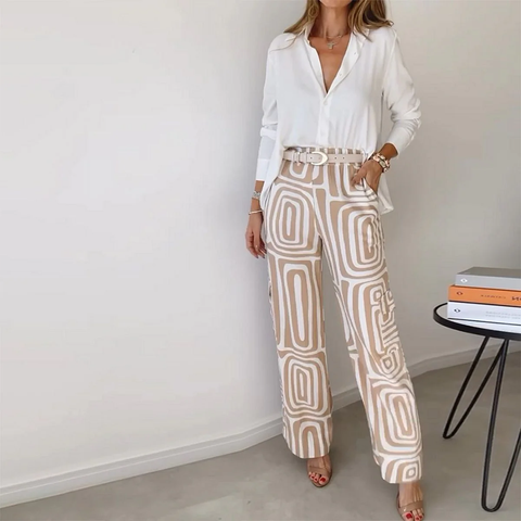 Zoruli Basic Long Sleeve Two Piece Set