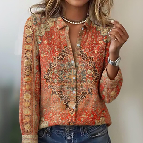 Zoruli Showy Red Long Sleeve Top