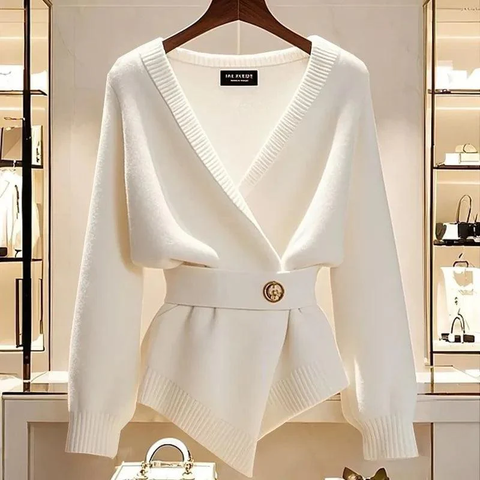 Zoruli Vintage Long Sleeve Plain Cardigan