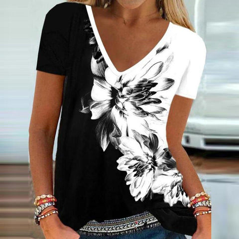 Zoruli Always Keep Them Guessing Black and White Top