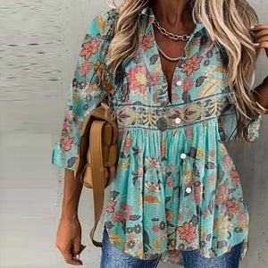 Zoruli A Walk Through The Garden  Floral Top