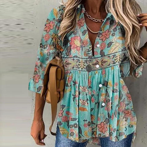 Zoruli A Walk Through The Garden  Floral Top