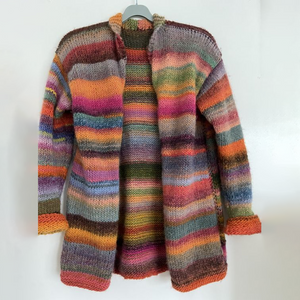 Zoruli Abstract Print Long Sleeve Sweater